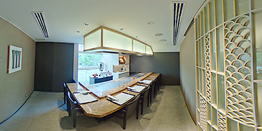 "Icho" a Teppanyaki private room 360 time view