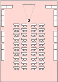 [商品発表会] 都久志の間1/3室（スクール形式）