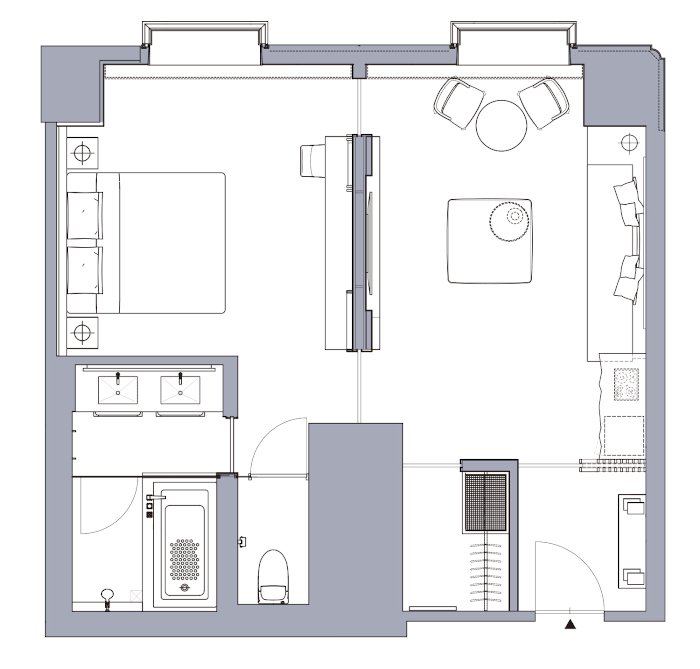 Suite Room (double)  Plan