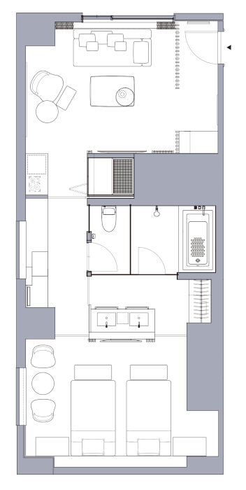 Suite Room (Luxury)  Plan